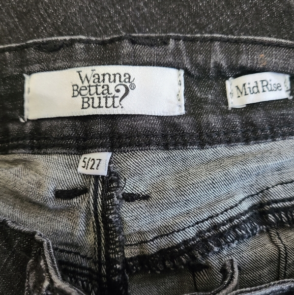 YMI: Wanna Betta Butt? Woman's Mid Rise Skinny Jeans, Size: 5, Color: Black - Picture 8 of 15
